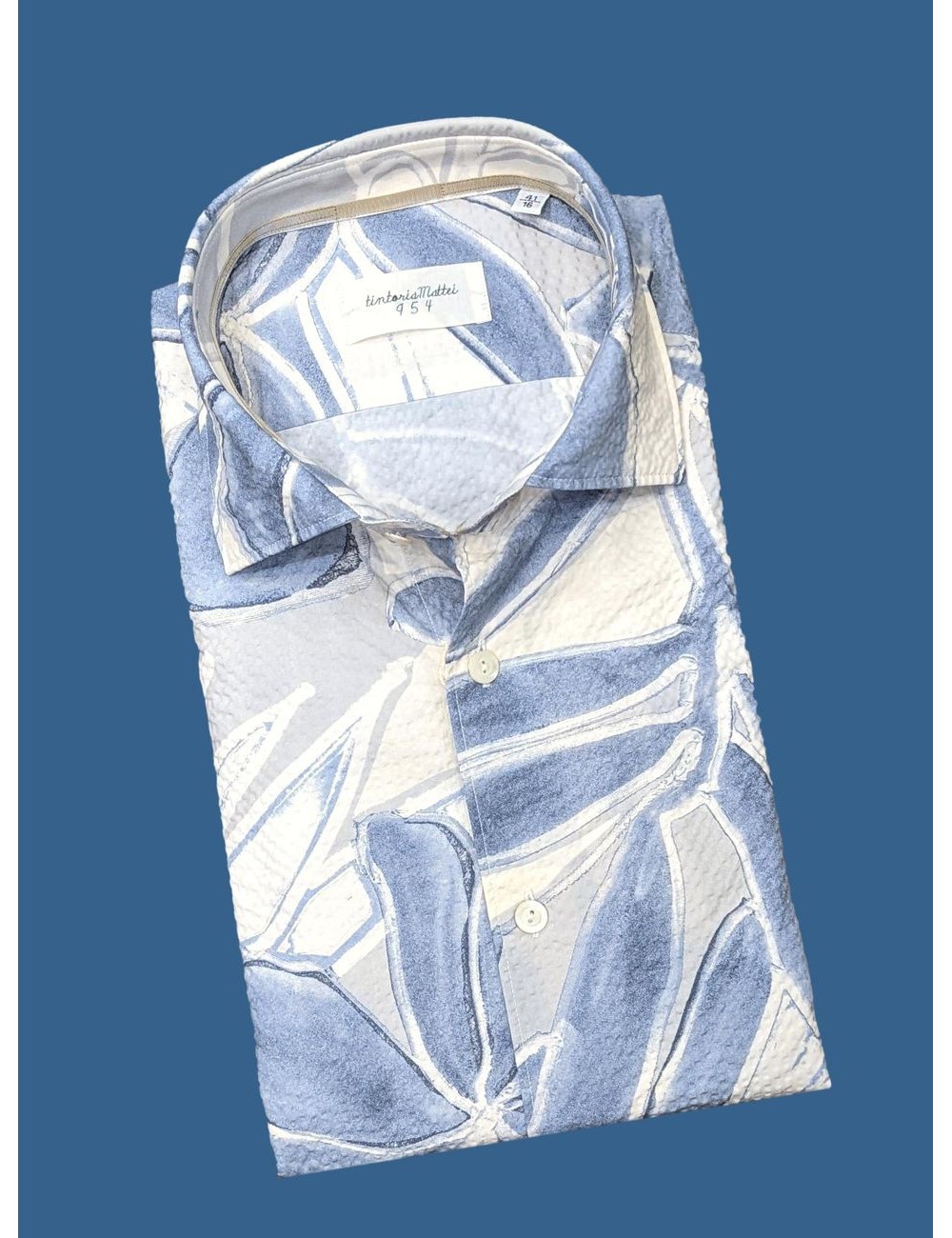 Camisa seeresuker estampada de Tintoría Mattei | Ego Madrid