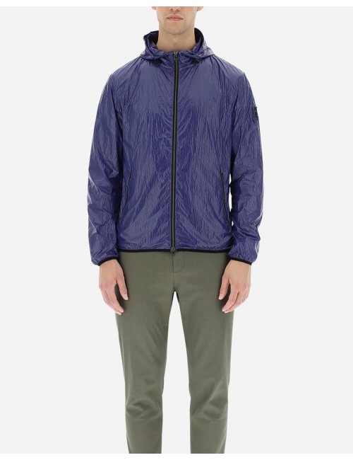 Herno cazadora gloss bomber azul añil | Almirante Seis Madrid