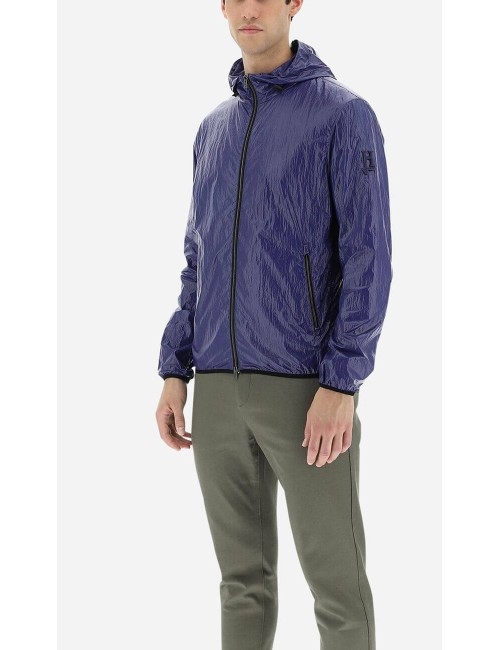 Herno cazadora gloss bomber azul añil | Almirante Seis Madrid