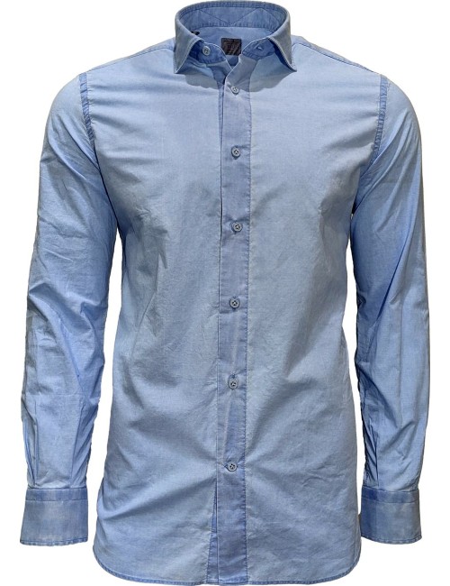 Camisa Mazzarelli popelín delave azul | Ego - Almirante Seis
