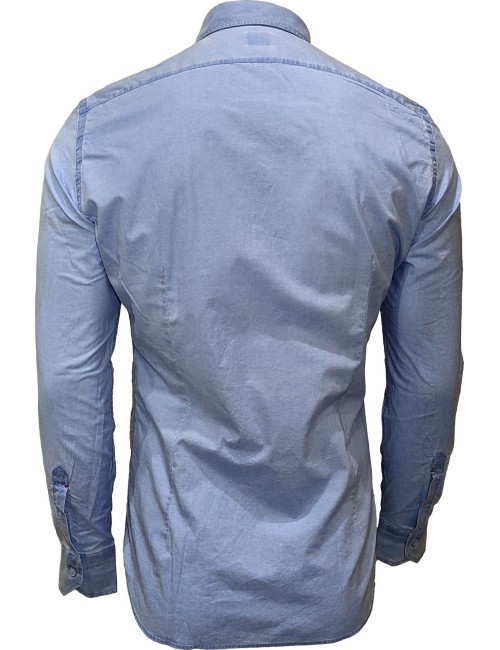 Camisa Mazzarelli popelín delave azul | Ego - Almirante Seis