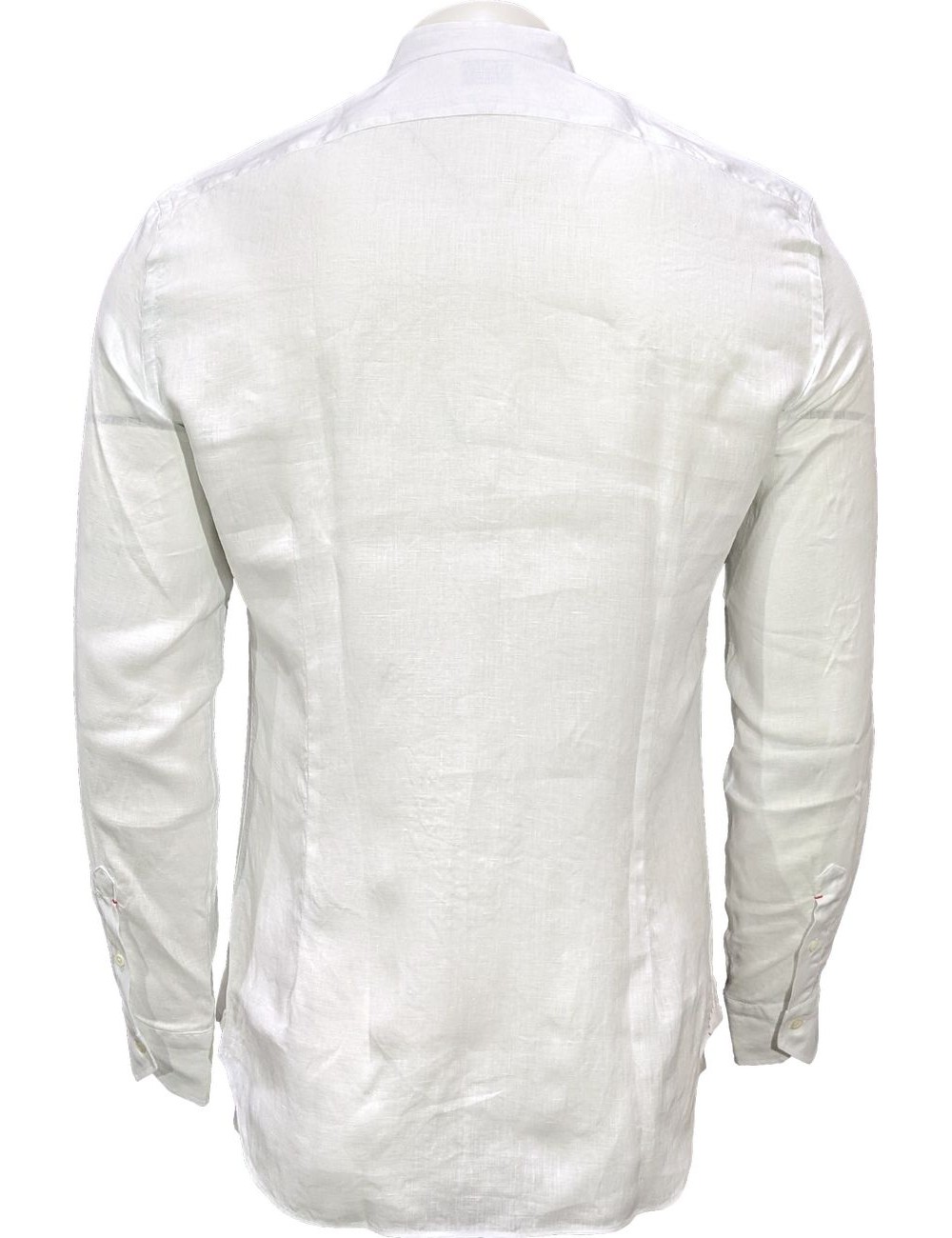 Camisa blanca lino Mazzarelli cuello mao | Almirante Seis