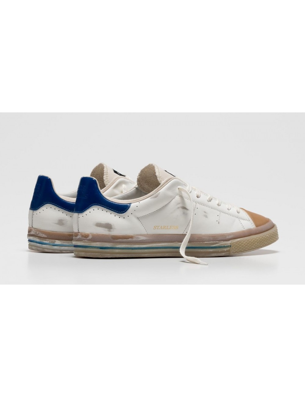 Starless sneaker oficial Hidnander blanco talonera azul | Ego Madrid