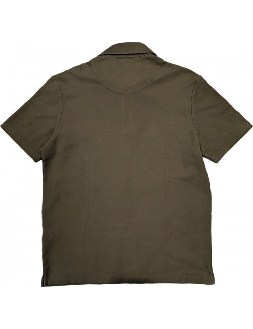 Polo manga corta hombre verde con detalles en cuello de Altea | Ego