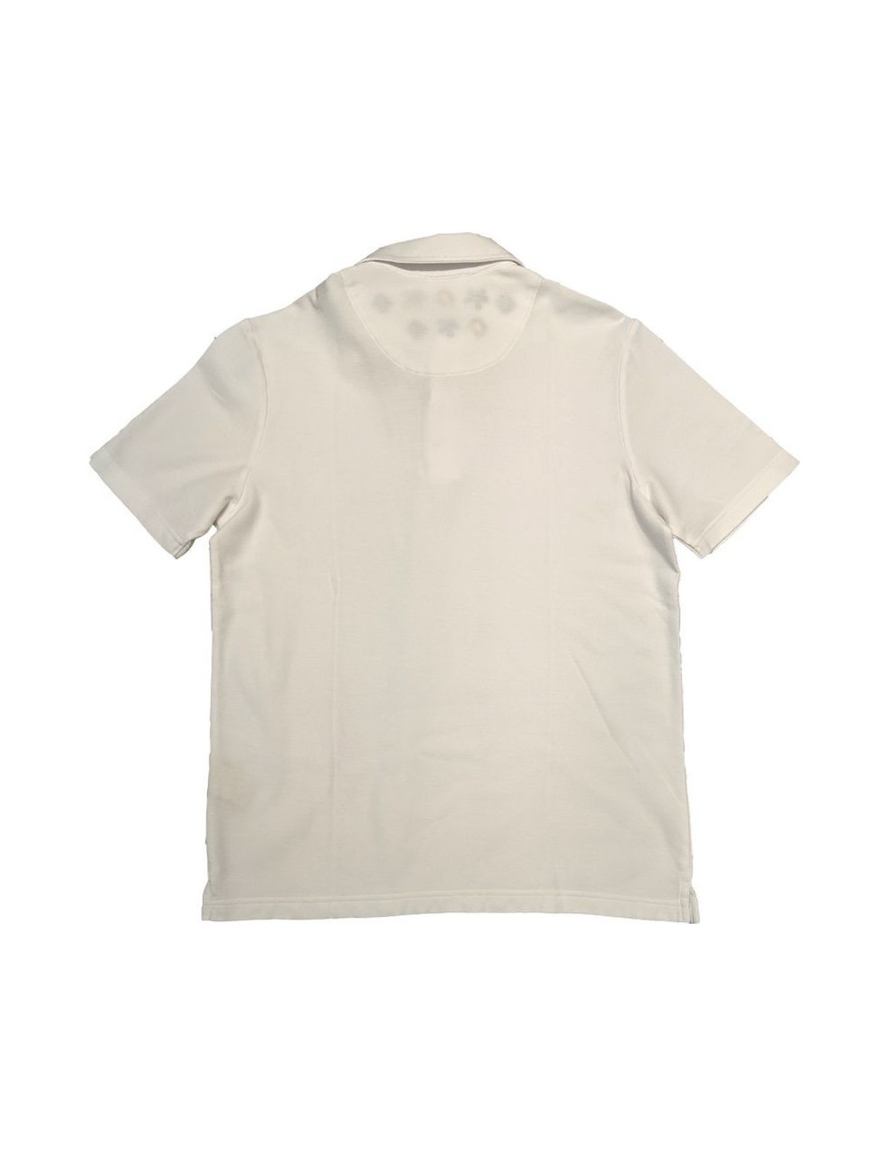 Polo manga corta hombre blanco con detalles en cuello de Altea | Ego
