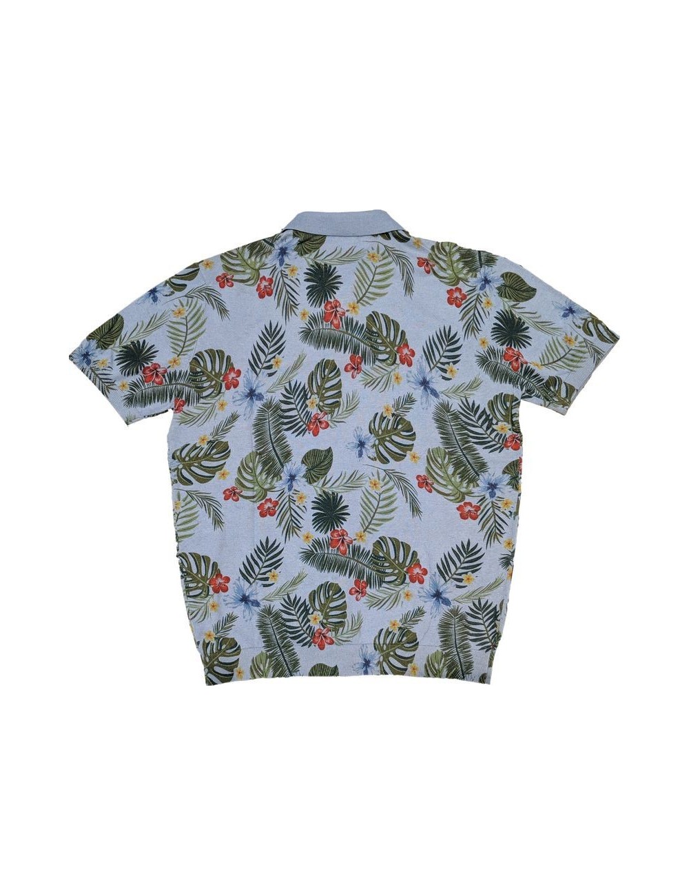 Polo manga corta hombre estampado floral de Altea en lino algodón|Ego