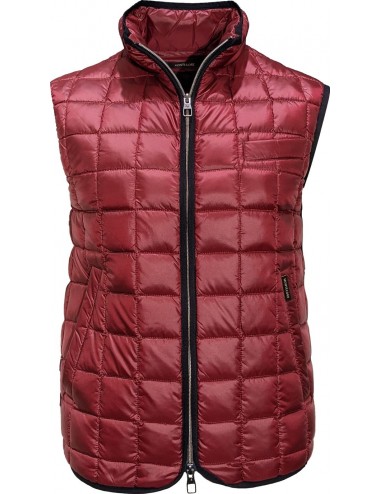 Almirante Seis Madrid | Montecore chaleco plumas rojo burdeos