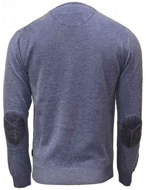 Ego Madrid | BoB jersey cuello redondo lana cocida azul avio