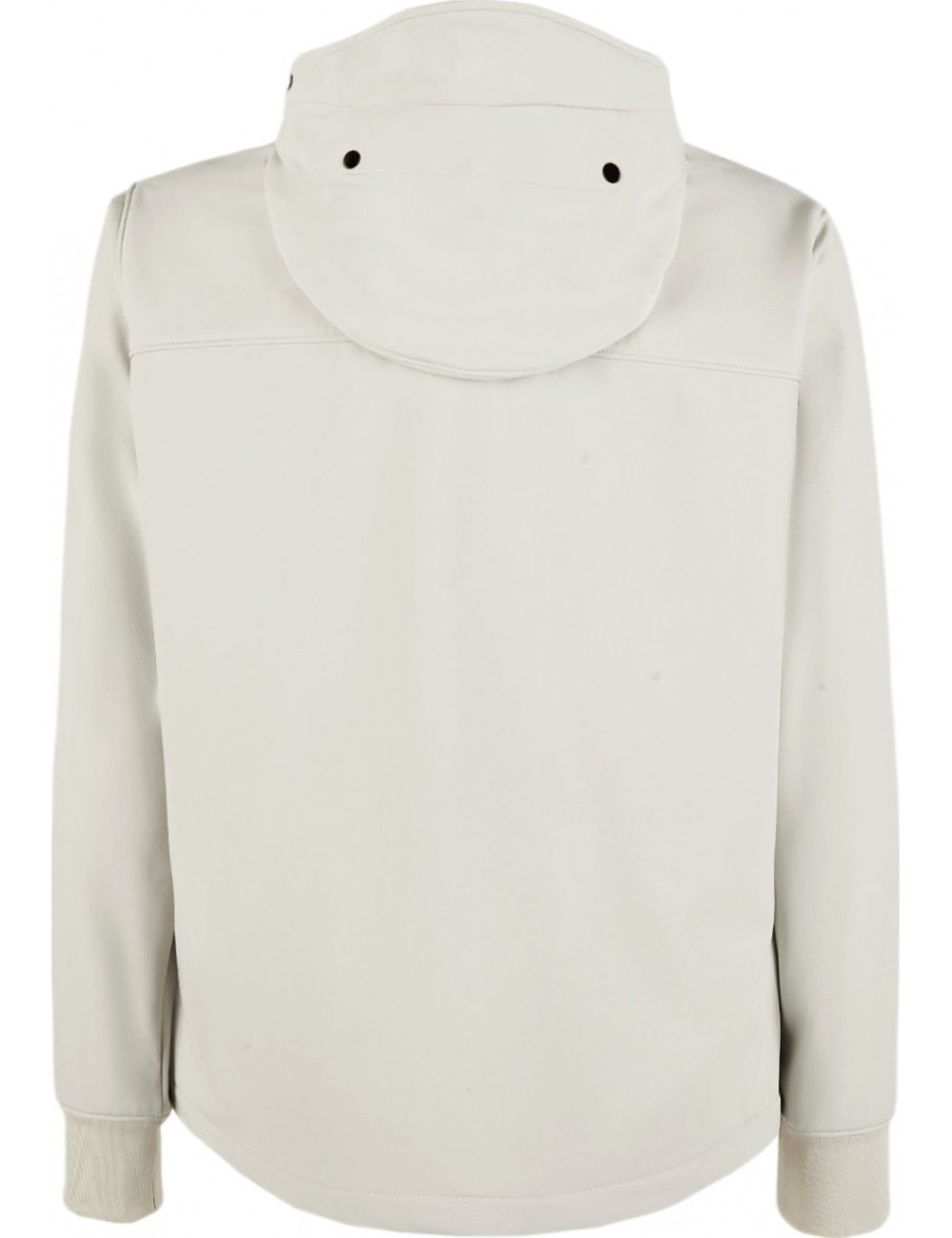 Cazadora soft shell blanco CP Company con gafas | Ego Madrid