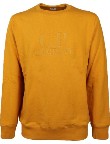 Ego Madrid | CP Company sudadera cuello redondo mostaza patch