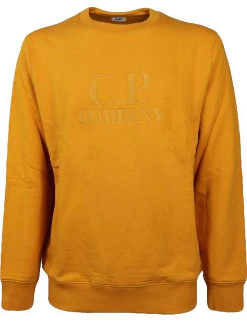 Ego Madrid | CP Company sudadera cuello redondo mostaza patch