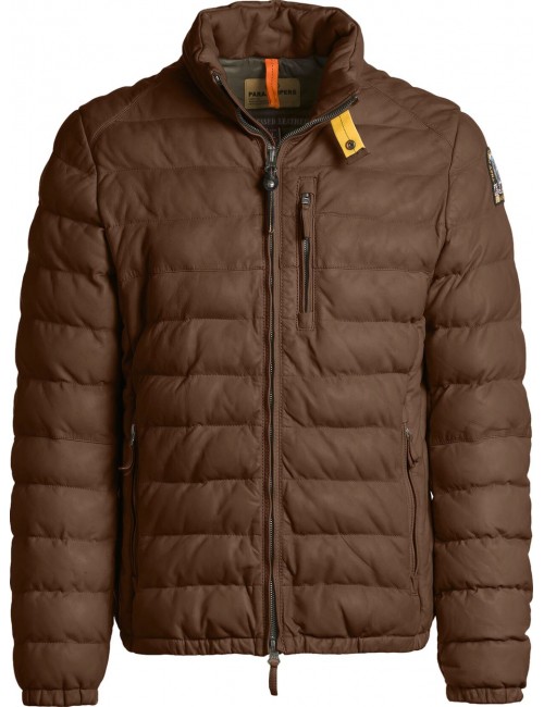 Cazadora piel marrón Ernie de Parajumpers oficial | Ego Madrid