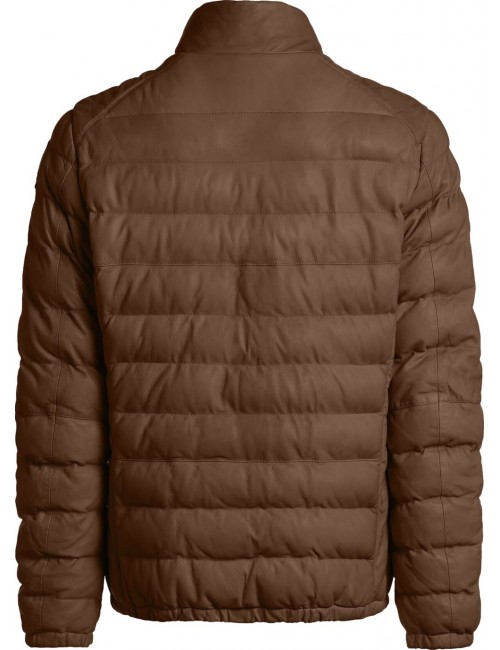 Cazadora piel marrón Ernie de Parajumpers oficial | Ego Madrid