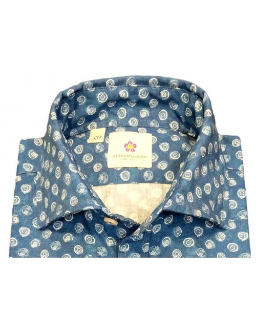 Camisa hombre estampada azules| Ego Madrid