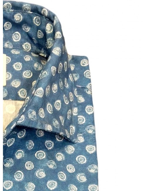 Camisa hombre estampada azules| Ego Madrid