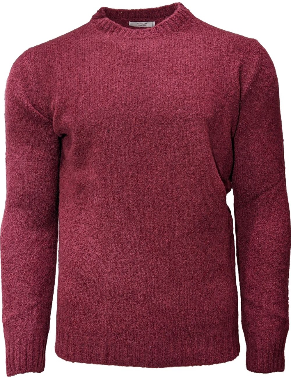 Ego Madrid | Ferrante jersey cashmere mafilé granate cuello redondo