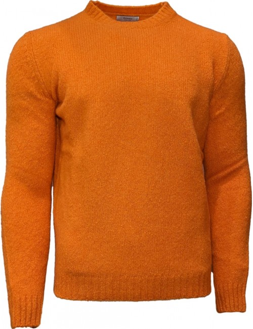 Ego Madrid | Ferrante jersey cashmere mafilé naranja cuello redondo