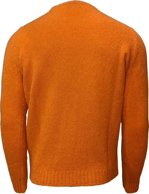 Ego Madrid | Ferrante jersey cashmere mafilé naranja cuello redondo