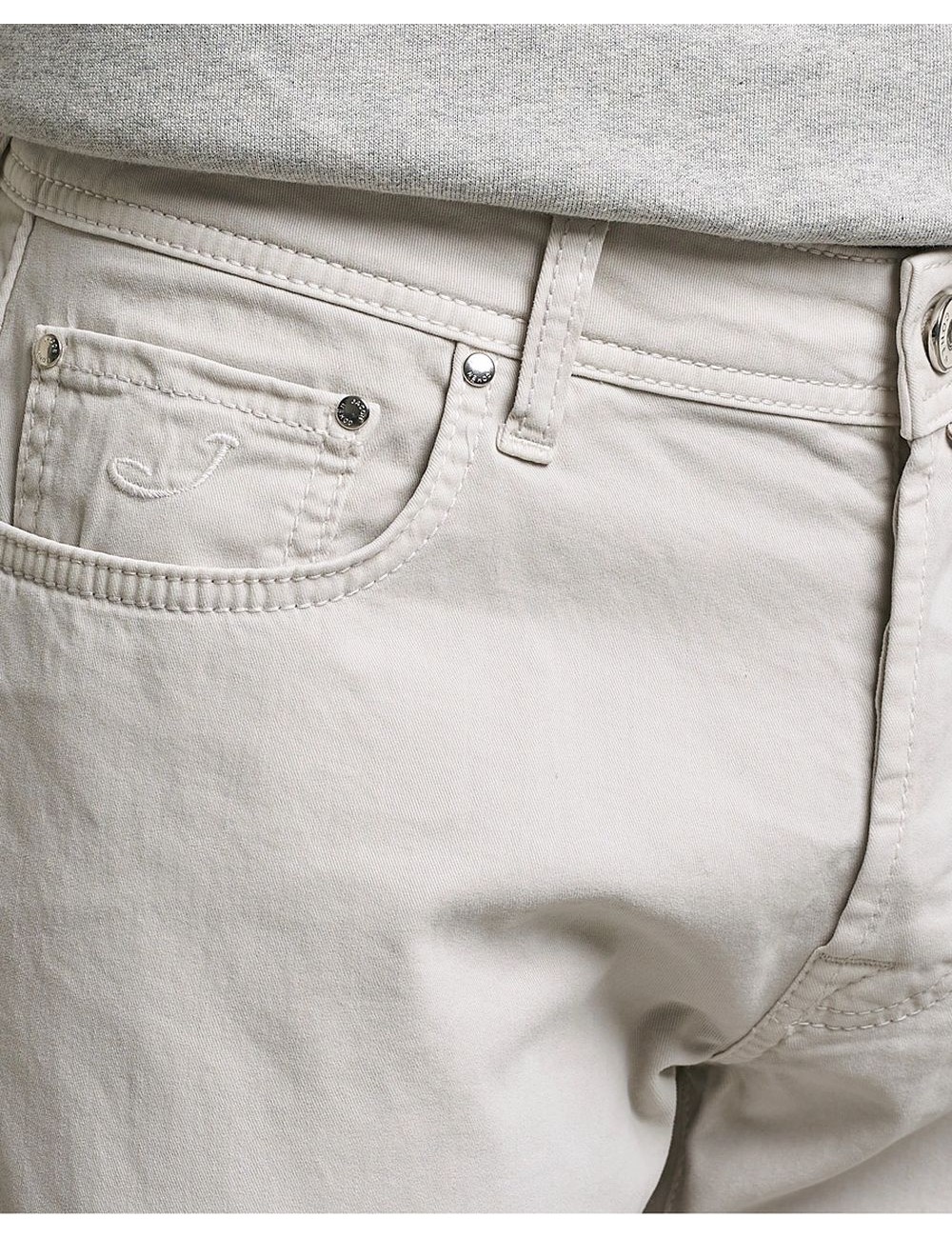 Jacob Cohën vaquero gabardina suave algodón blanco roto | A6 Madrid