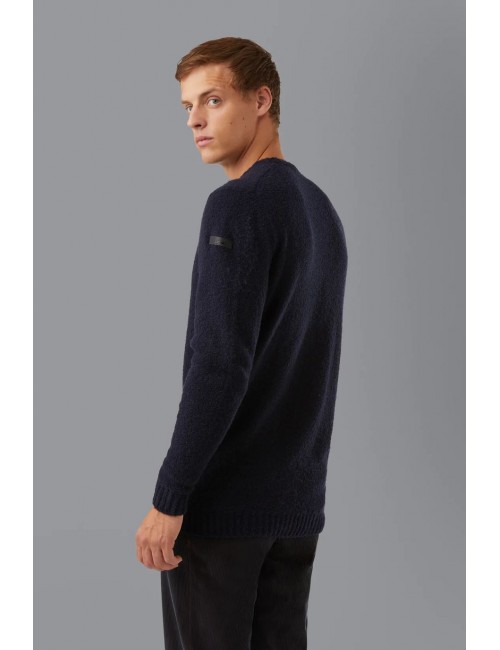 EGO | jersey chenilla bucle cuello redondo azul