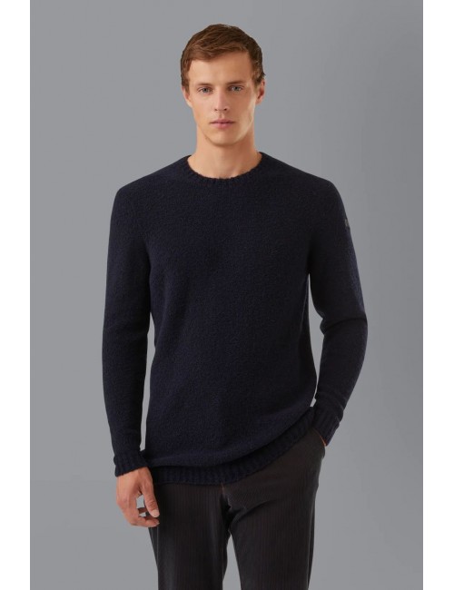 EGO | jersey chenilla bucle cuello redondo azul