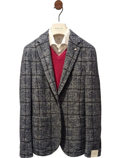 A6 | L.B.M. americana punto cuadros azules
