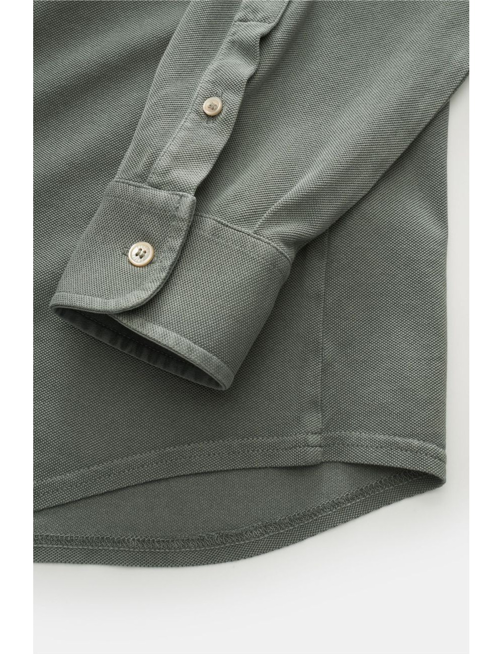 A6 | Fedeli camisa piqué Giza verde seco