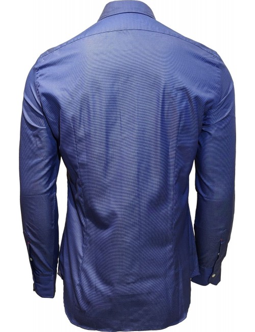 Almirante Seis | Mazzarelli camisa azul Francia micro dibujo