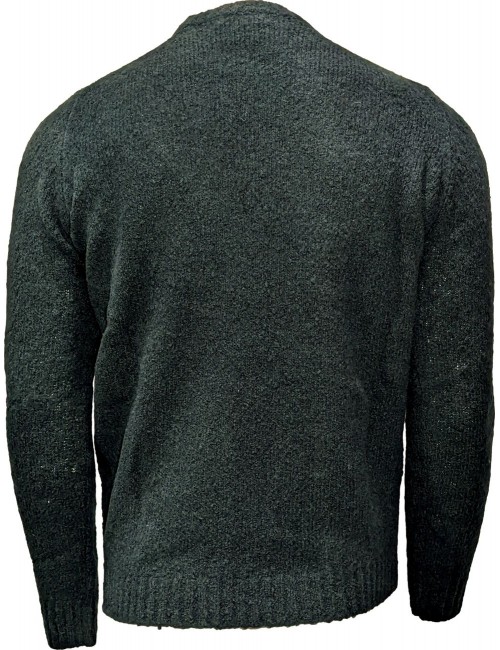 Ego Madrid | Ferrante jersey cashmere mafilé verde cuello redondo