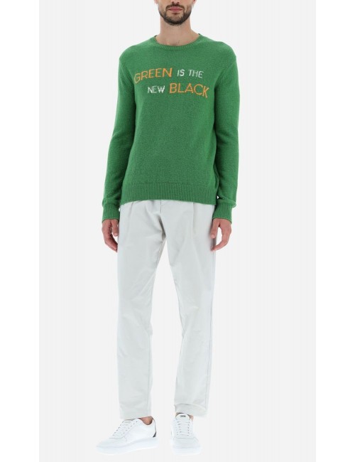 Herno Jersey Globe green is the new black verde sostenible | Ego Madrid