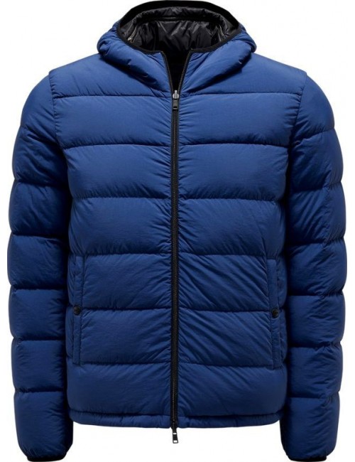 Cazadora reversible Herno azul en tejido ripstop en Almirante Seis
