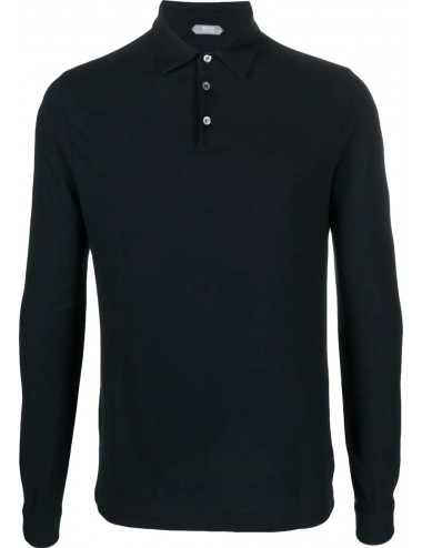 Polo icecotton manga larga negro