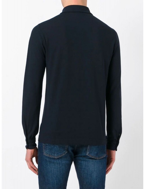 Almirante Seis Madrid | ZANONE polo IceCotton negro manga larga