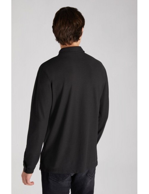 Almirante Seis Madrid | ZANONE polo IceCotton negro manga larga