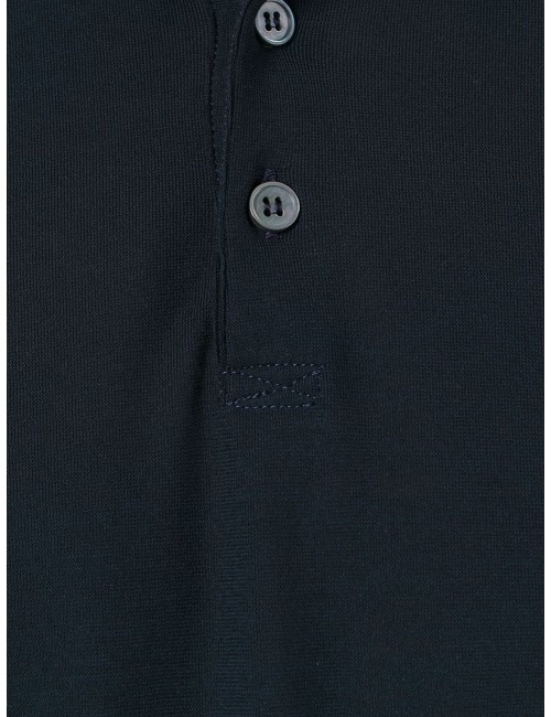 Almirante Seis Madrid | ZANONE polo IceCotton negro manga larga