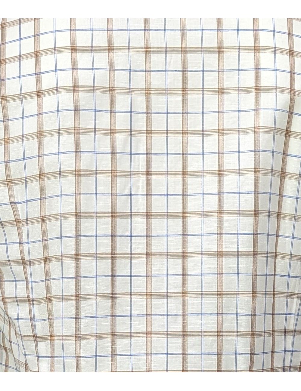 Almirante Seis Madrid | Mazzarelli camisa blanca cuadros marrones y azules