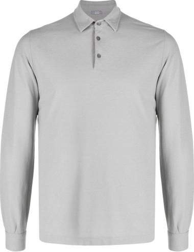 Almirante Seis Madrid | ZANONE polo IceCotton gris manga larga