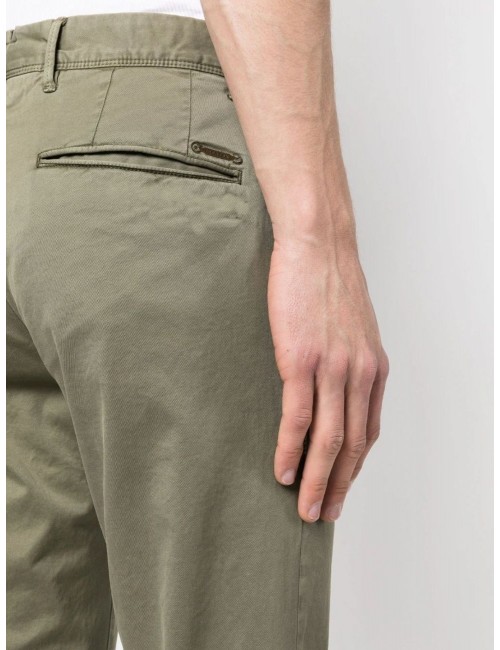Incotex pantalon slacks gabardina superlight verde | A6 Madrid