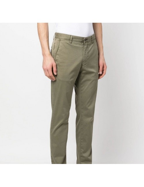 Incotex pantalon slacks gabardina superlight verde | A6 Madrid