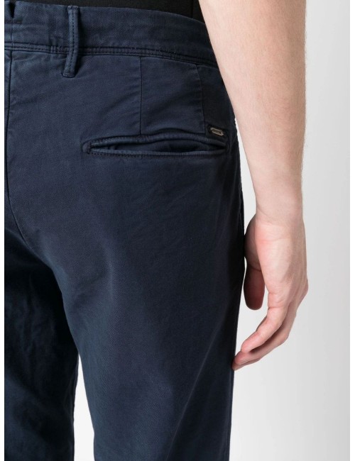 Incotex pantalón slacks canvas algodón elástico azul| A6 Madrid