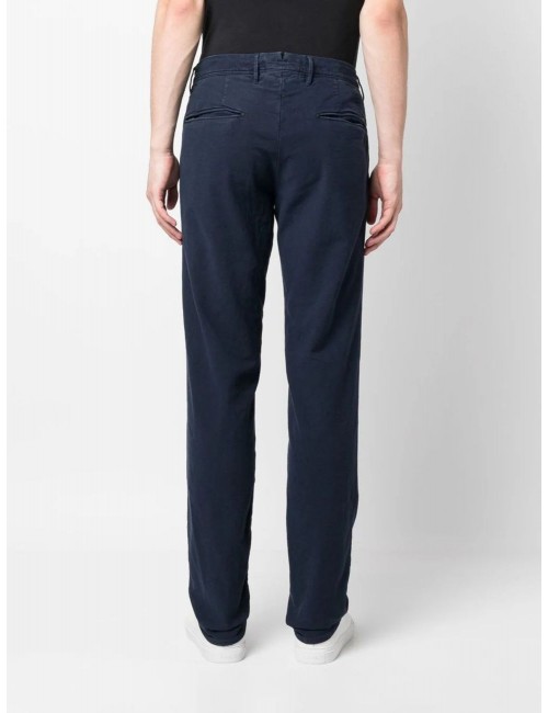 Incotex pantalón slacks canvas algodón elástico azul| A6 Madrid
