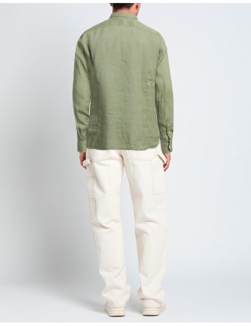 Camisa lino en verde provenzal de Tintoria Mattei  | Ego Madrid