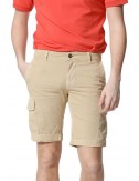 Mason's bermuda cargo raso stretch beige claro
