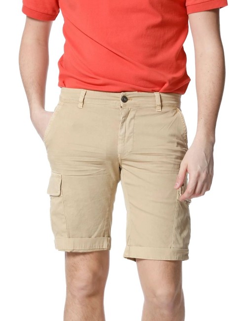 Ego Madrid | Mason's bermuda cargo raso stretch beige