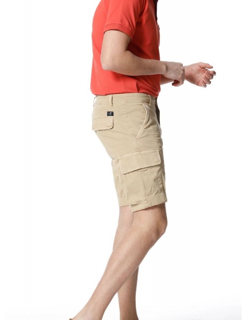 Ego Madrid | Mason's bermuda cargo raso stretch beige