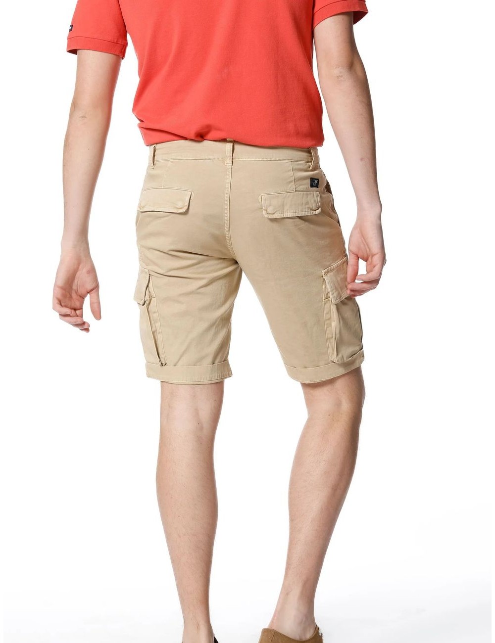 Ego Madrid | Mason's bermuda cargo raso stretch beige