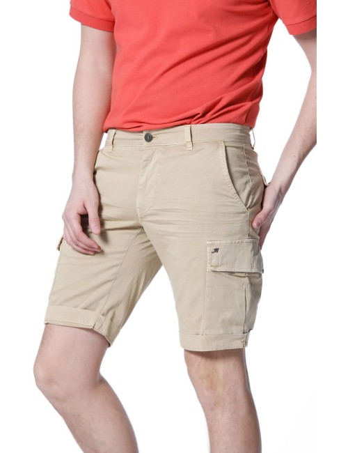 Ego Madrid | Mason's bermuda cargo raso stretch beige
