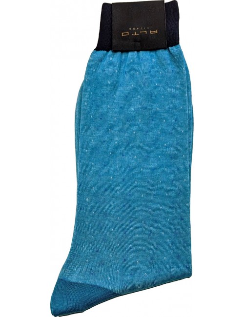 Alto Milano calcetín Bracco Azul