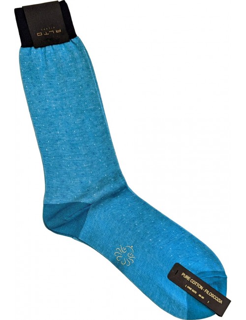 Alto Milano calcetín Bracco Azul
