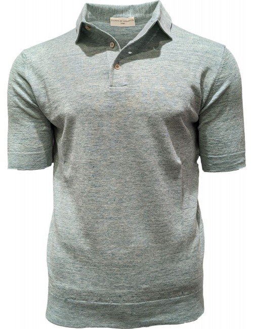 Polo lino verde Filippo de Laurentiis | Almirante Seis Madrid